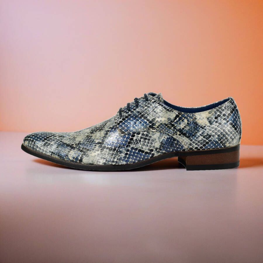 Lureaux Ocean Scales Handgemaakte Nette Schoenen Voor Heren