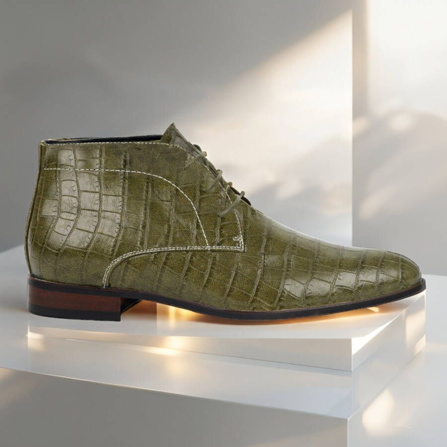 Lureaux Olive Bite High PRE-ORDER (MTO) Handgemaakte Nette Schoenen Voor Heren