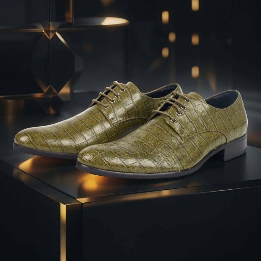 Lureaux Olive Bite PRE-ORDER (MTO) Handgemaakte Nette Schoenen Voor Heren