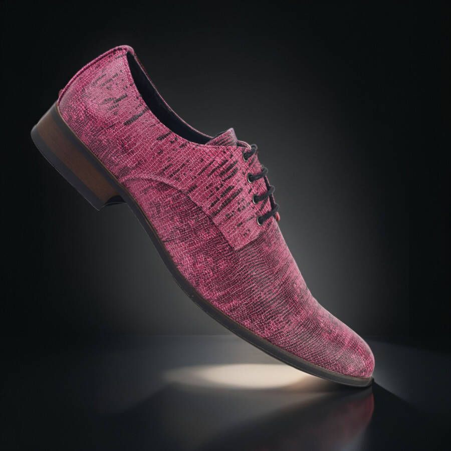 Lureaux Pink Terrain Handgemaakte Nette Schoenen Voor Heren