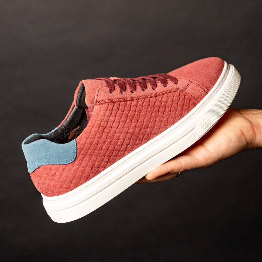 Lureaux Red Essential Sneakers Handgemaakte Nette Schoenen Voor Heren
