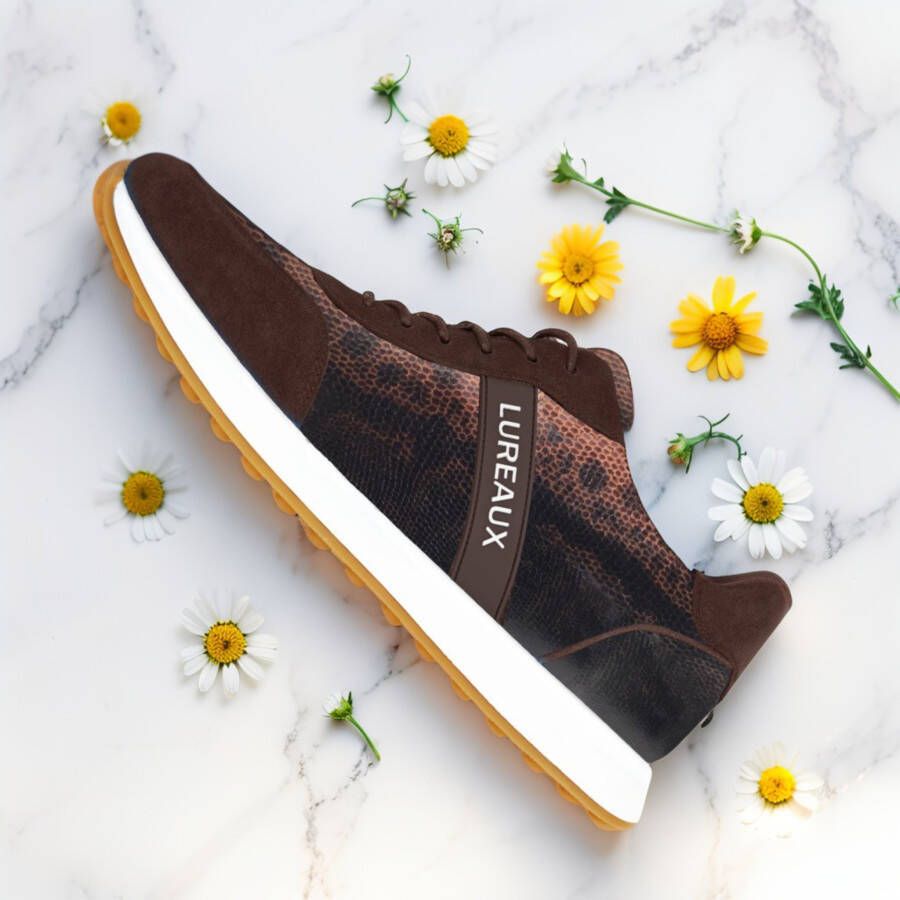 Lureaux Savanna Scale Runner Handgemaakte Nette Schoenen Voor Heren