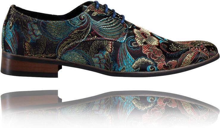 Lureaux Shinny Shadow Kleurrijke Schoenen Voor Heren Veterschoenen Met Print