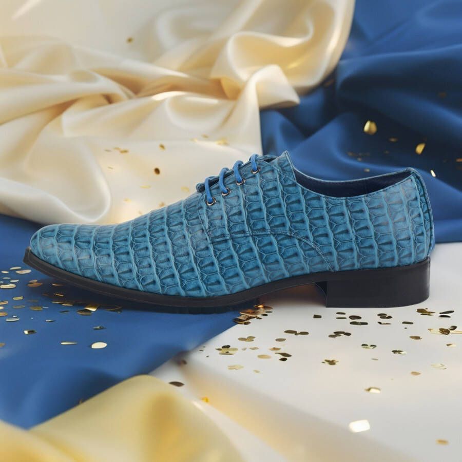 Lureaux The Blue Guard Handgemaakte Nette Schoenen Voor Heren