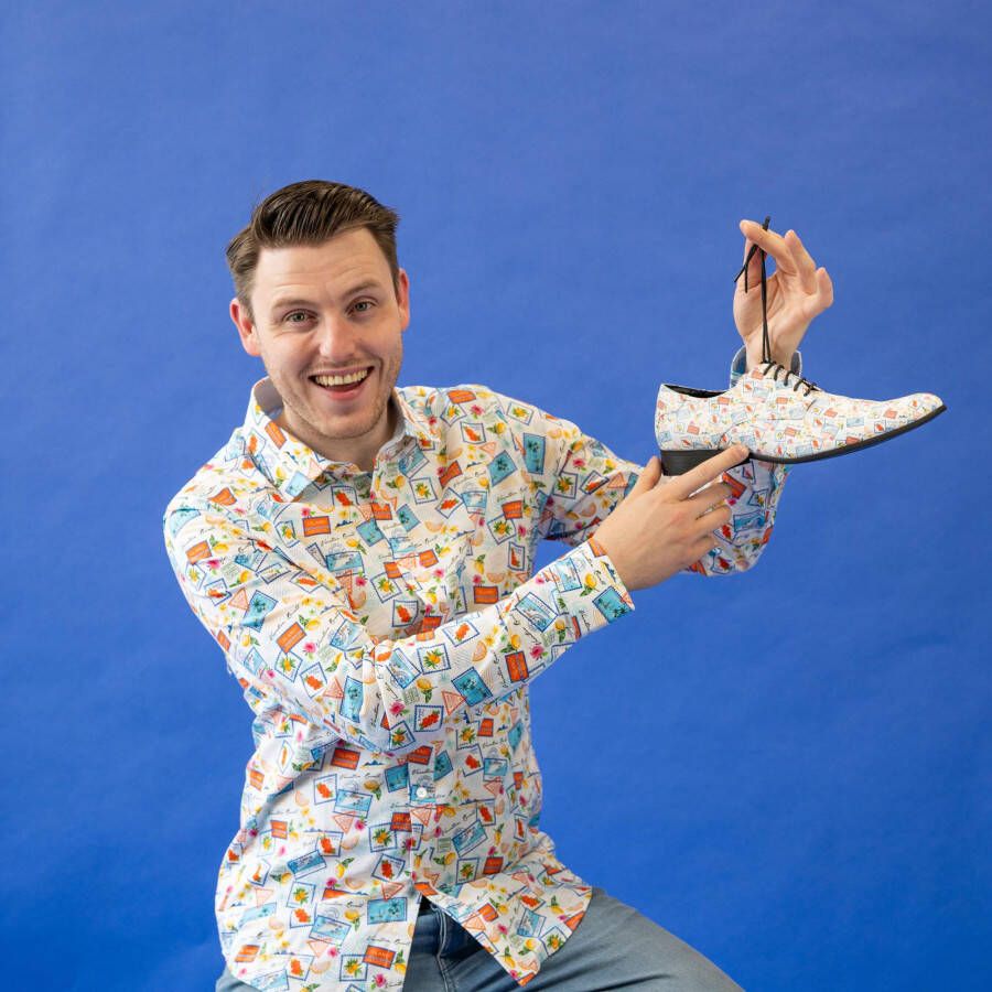 Lureaux Tropical Paradise Overhemd-XL Handgemaakte Nette Schoenen Voor Heren