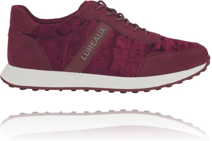 Lureaux Velvet Red Runner Handgemaakte Nette Schoenen Voor Heren