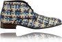 Lureaux Weavy Blue High Kleurrijke Schoenen Voor Heren Veterschoenen Met Print - Thumbnail 2