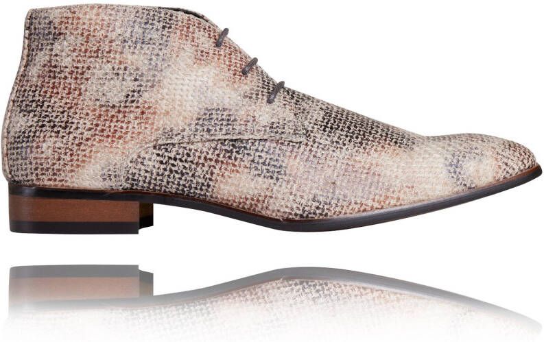 Lureaux Woven Sand High Handgemaakte Nette Schoenen Voor Heren