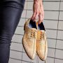Lureaux Yellow Parade Kleurrijke Schoenen Voor Heren Veterschoenen Met Print - Thumbnail 2