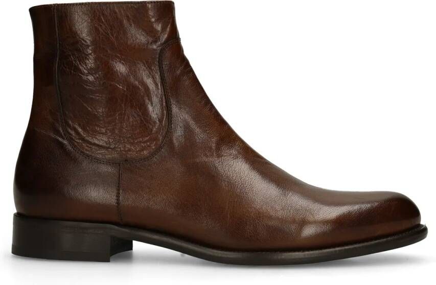 Black label Bruine leren boots