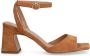 MANFIELD X INTERIEUR VAN MIES Dames Interieurvanmies Beige suède sandalen met hak - Thumbnail 2