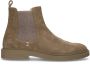 Manfield Heren Beige suède chelsea boots - Thumbnail 3