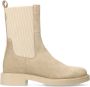 Manfield Dames Beige suède chelsea boots - Thumbnail 3