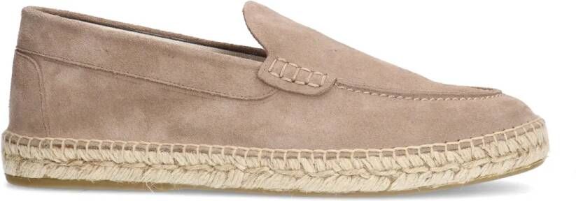 Manfield Beige suède espadrilles