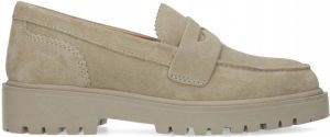 Manfield Beige suède loafers
