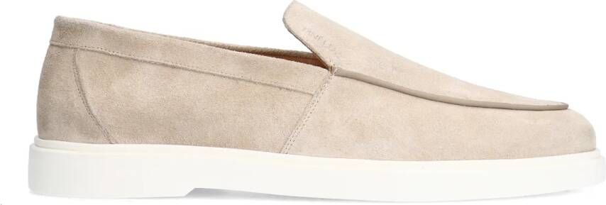 Manfield Beige suède loafers