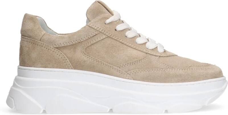 Manfield Beige suède sneakers