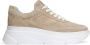 Manfield Dames Beige suède sneakers - Thumbnail 2