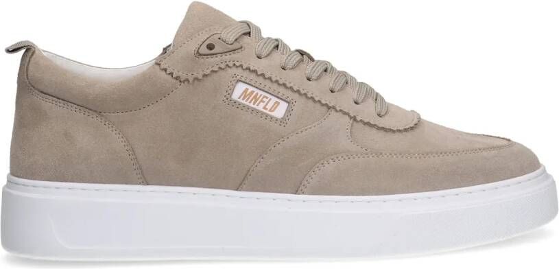 Manfield Beige suède sneakers