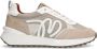 Manfield Dames Beige suède sneakers met details - Thumbnail 2