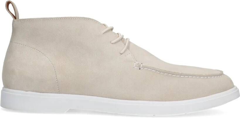 Manfield Heren Beige suède veterboots