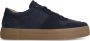 Manfield Heren Blauwe suède sneakers - Thumbnail 3