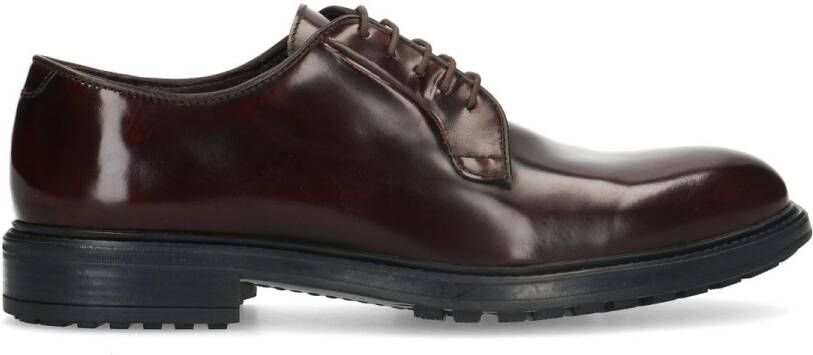 Manfield Heren Bruine leren veterschoenen