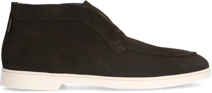 Manfield Bruine suède chelsea boots