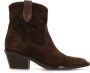 Manfield Dames Bruine suède cowboy laarsjes - Thumbnail 2