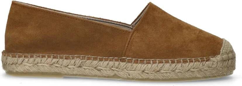 Manfield Dames Cognac suède espadrilles - Foto 2