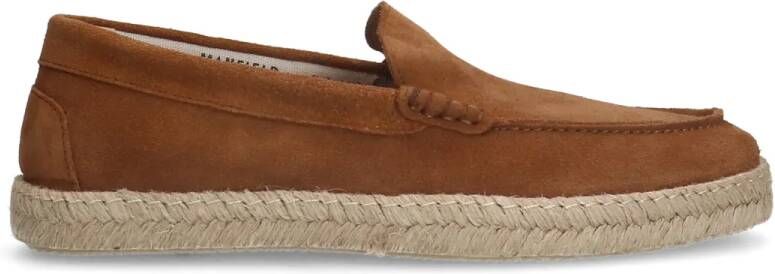 Manfield Cognac suède espadrilles