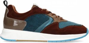 Manfield Cognac suède sneakers