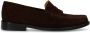 Manfield Dames Donkerbruine suède loafers - Thumbnail 2