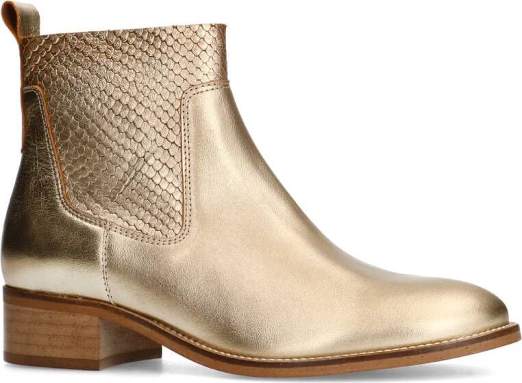 Manfield Gouden leren cowboylaarsjes