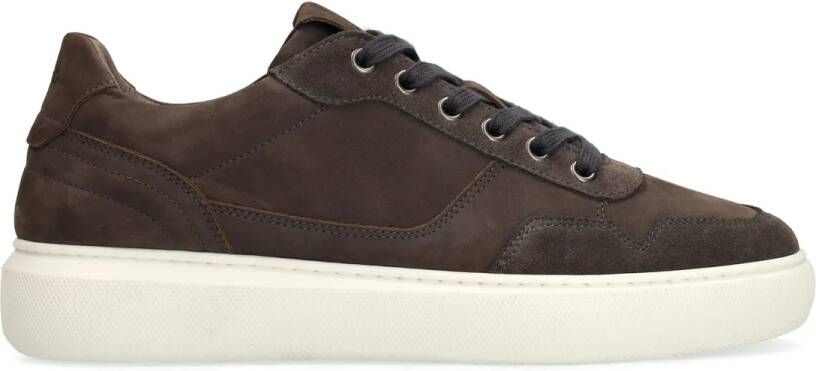 Manfield Heren Grijze suède sneakers - Foto 2