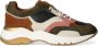 Manfield Dames Groene suède sneakers met multicolour details - Thumbnail 2