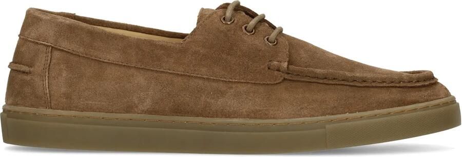 Manfield Heren Beige suède bootschoenen