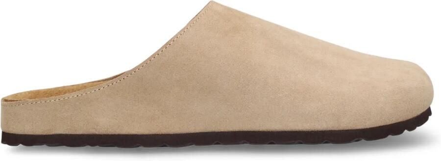 Manfield Heren Beige suède instappers - Foto 2