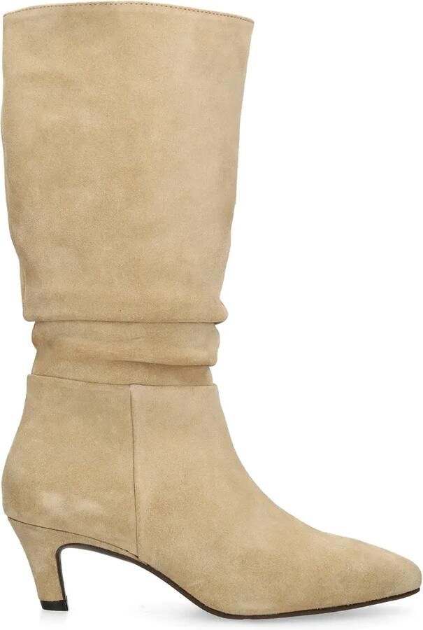 Manfield Dames Beige suède laarzen - Foto 2