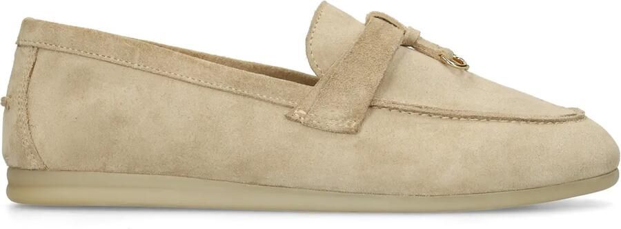 Manfield Beige suède loafers