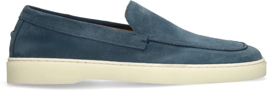 Manfield Heren Blauwe suède loafers - Foto 2