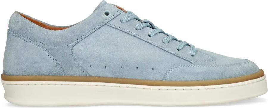 Manfield Heren Blauwe suède sneakers - Foto 2
