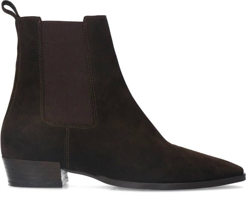 Manfield Dames Bruine suède chelsea boots - Foto 2