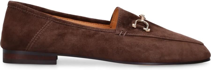 Manfield Dames Bruine suède loafers - Foto 2