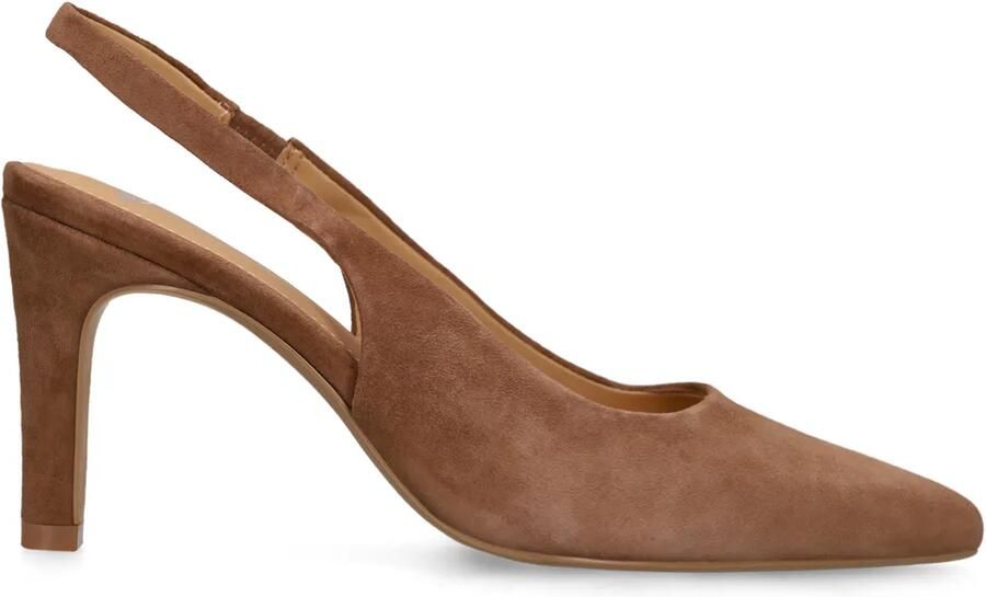Manfield Dames Bruine suède slingbacks - Foto 4