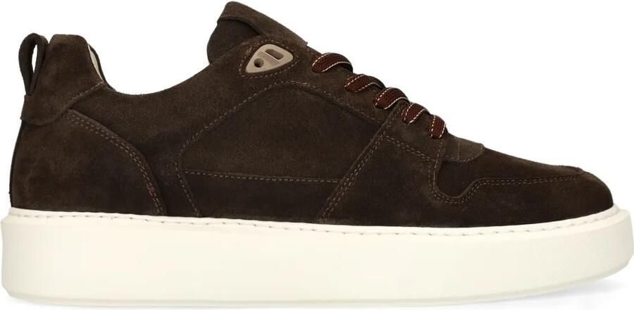 Manfield Heren Bruine suède sneakers - Foto 2