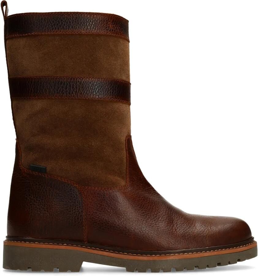 Manfield Heren Cognac leren boots
