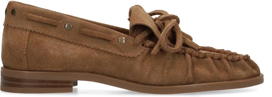 Manfield Dames Cognac suède loafers - Foto 2