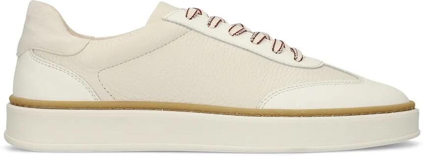 Manfield Heren Off white leren sneakers - Foto 2