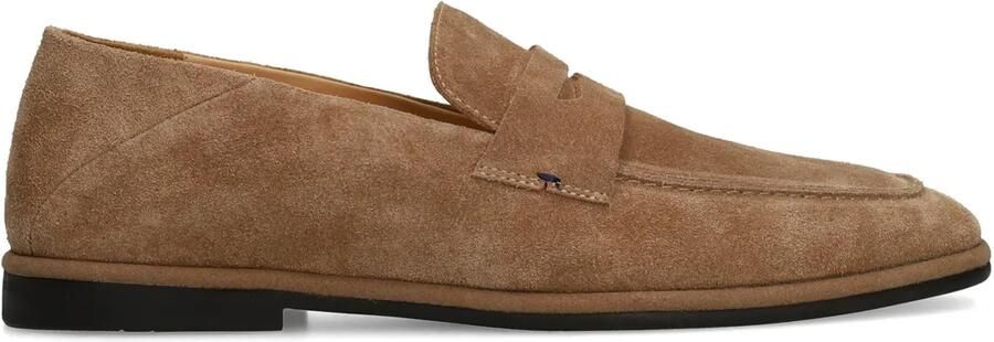 Manfield Taupe suède loafers